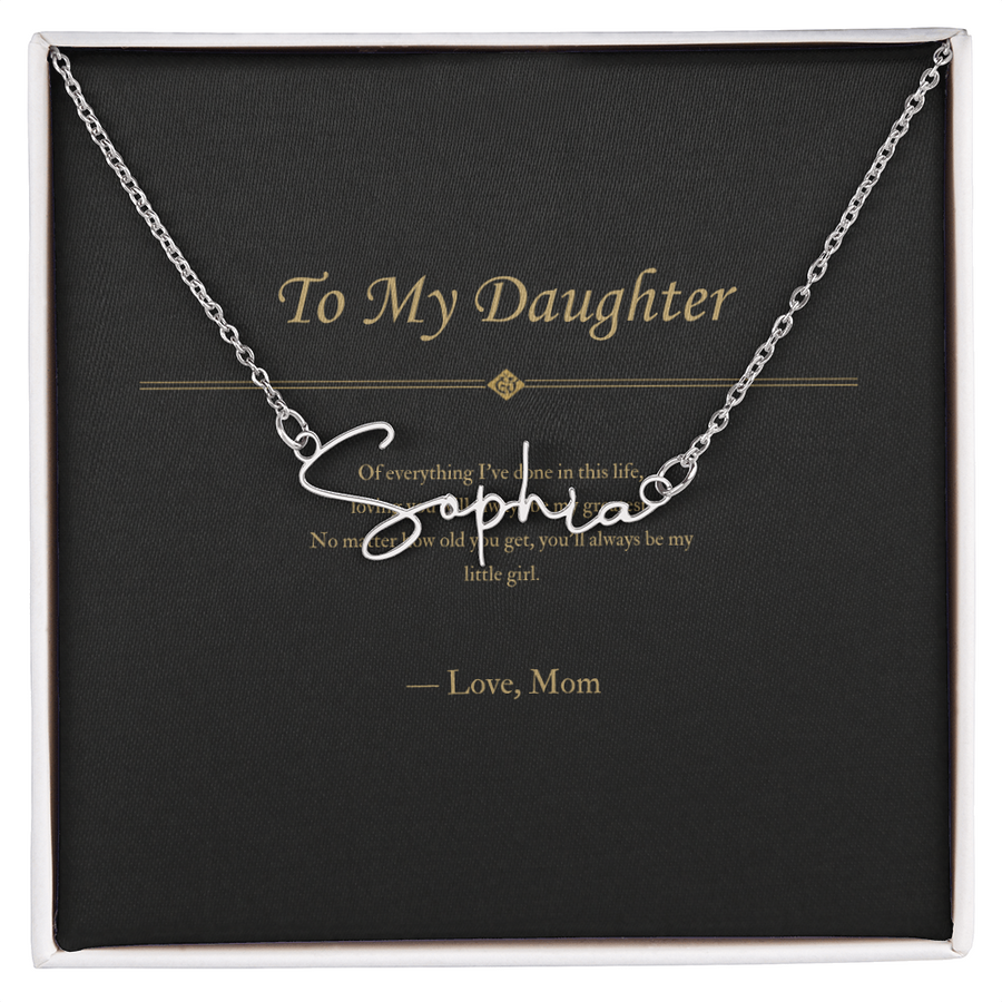 To My Daughter — Personalized Name Necklace